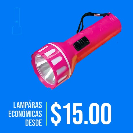 lampara de luz led en aleacion de aluminio en color negro