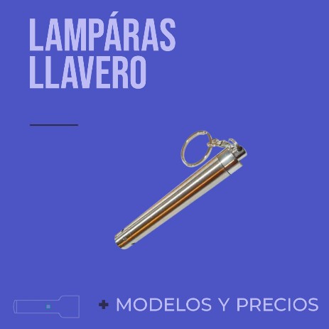 lampara led en llavero