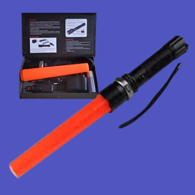 lampara led recargable con cono naranja para señales aereas o de maniob